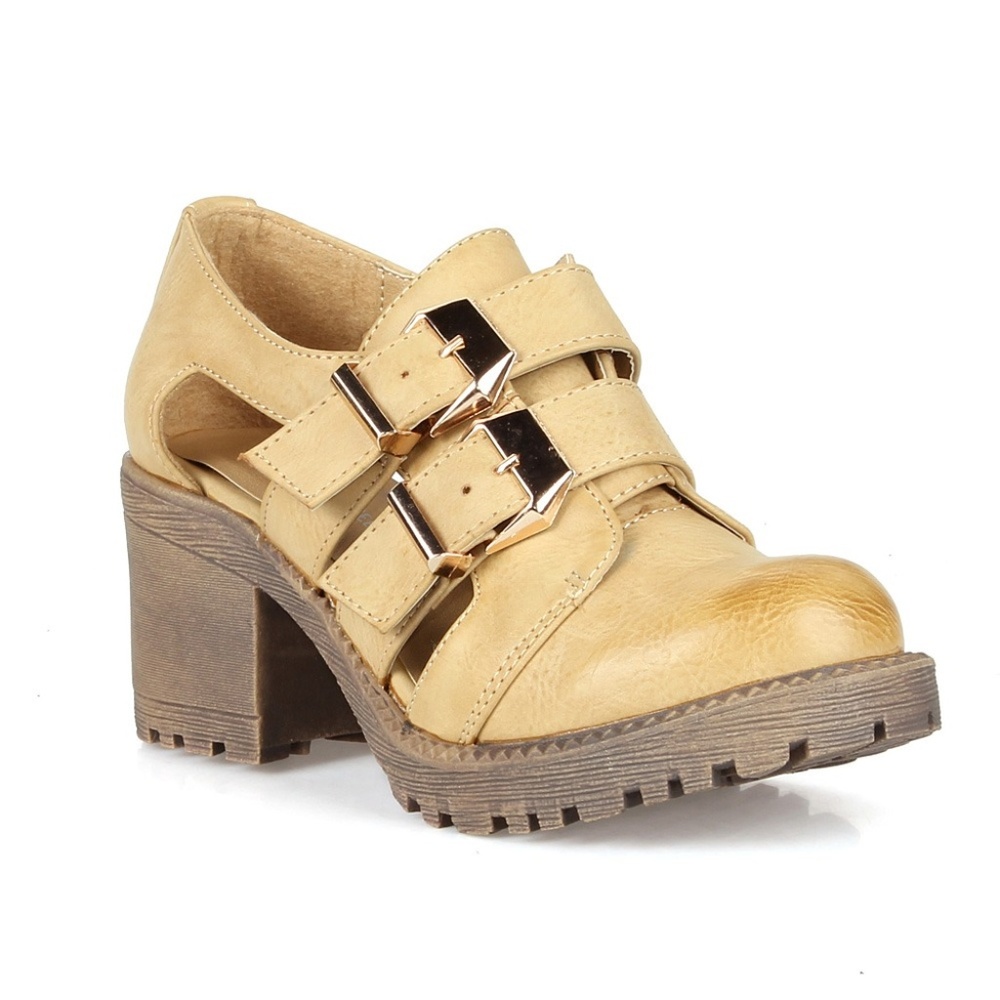 Munich-01 Lug Sole Women's Chunky Heel Bootie